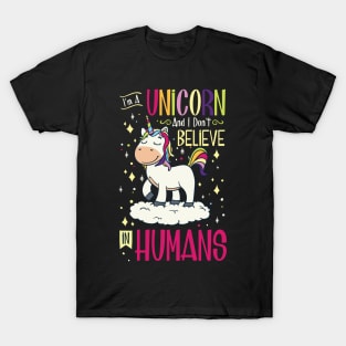 I'm a Unicorn T-Shirt Rainbow Horse Gift Pony T-Shirt